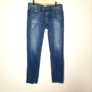 Paige Skyline Ankle Peg Jessie Tear & Repair skinny cropped jeans